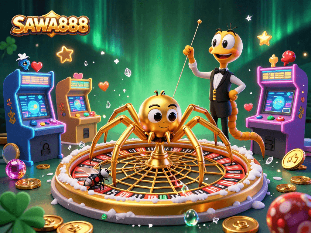 SAWA888 offers thrilling gameplay where players can spin the golden roulette web while placing bets.