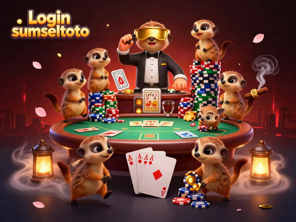 Engage in exciting gameplay with Login sumseltoto, where meerkats run a cartoon casino.