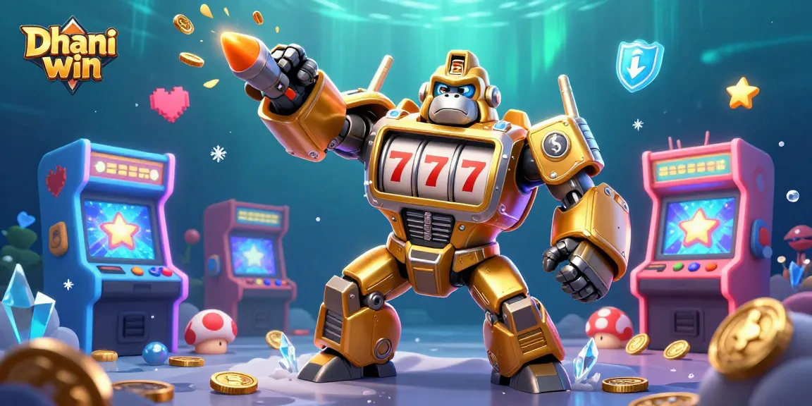 Dive into the thrilling world of Dhani win with unique lottery and slot games in an engaging 3D scene.